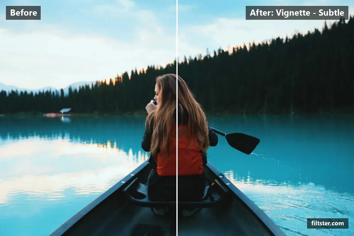 Vignette - Subtle filter before and after. A subtle, balanced colour treatment that keeps the photo natural.