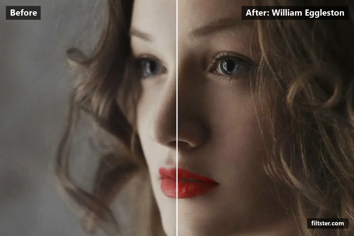 William Eggleston filter before and after. A subtle, balanced colour treatment that keeps the photo natural.