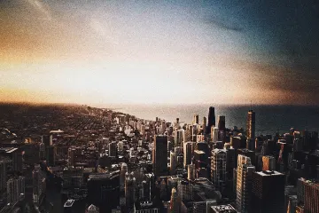 Cyberpunk Neon City filter example