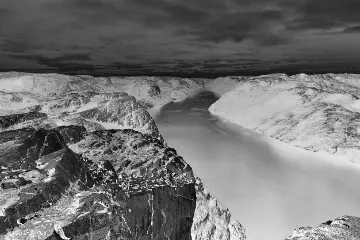 Negative Black & White filter example